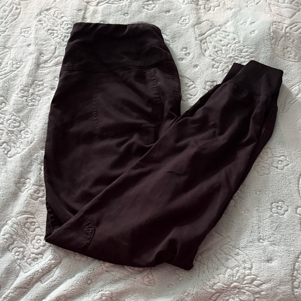 Med Couture Black Scrubs with Ribbed Ankles